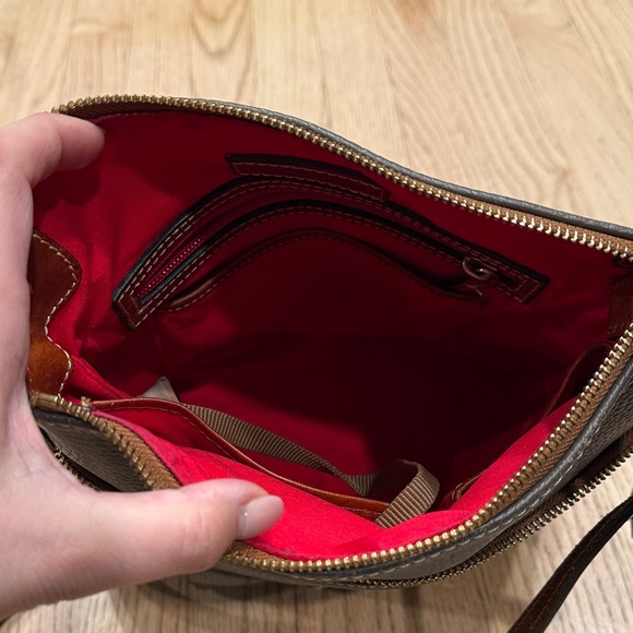 Dooney & Bourke Crossbody Taupe and Tan Leather - Picture 10 of 16